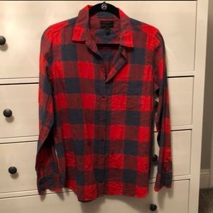 J. Crew checkered button down